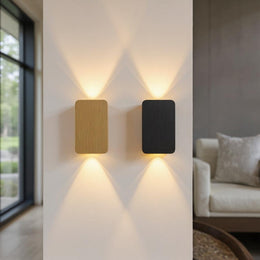 Rectangular LED Wall Sconce Light – Modern Up and Down Wall Fixture