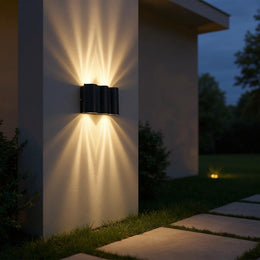 Wavy Ribbed LED Wall Light – Modern Architectural Fixture