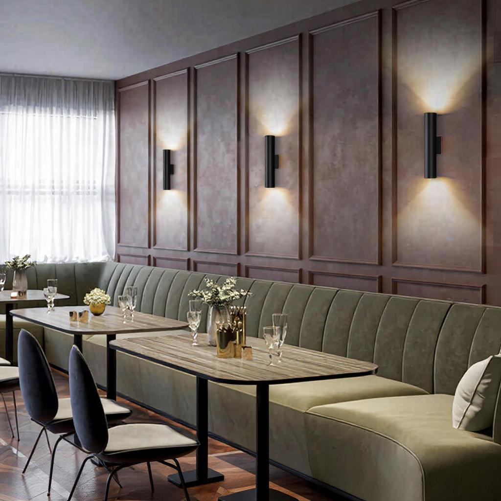 Slim Cylinder LED Wall Sconce – Double-Sided Modern Wall Light