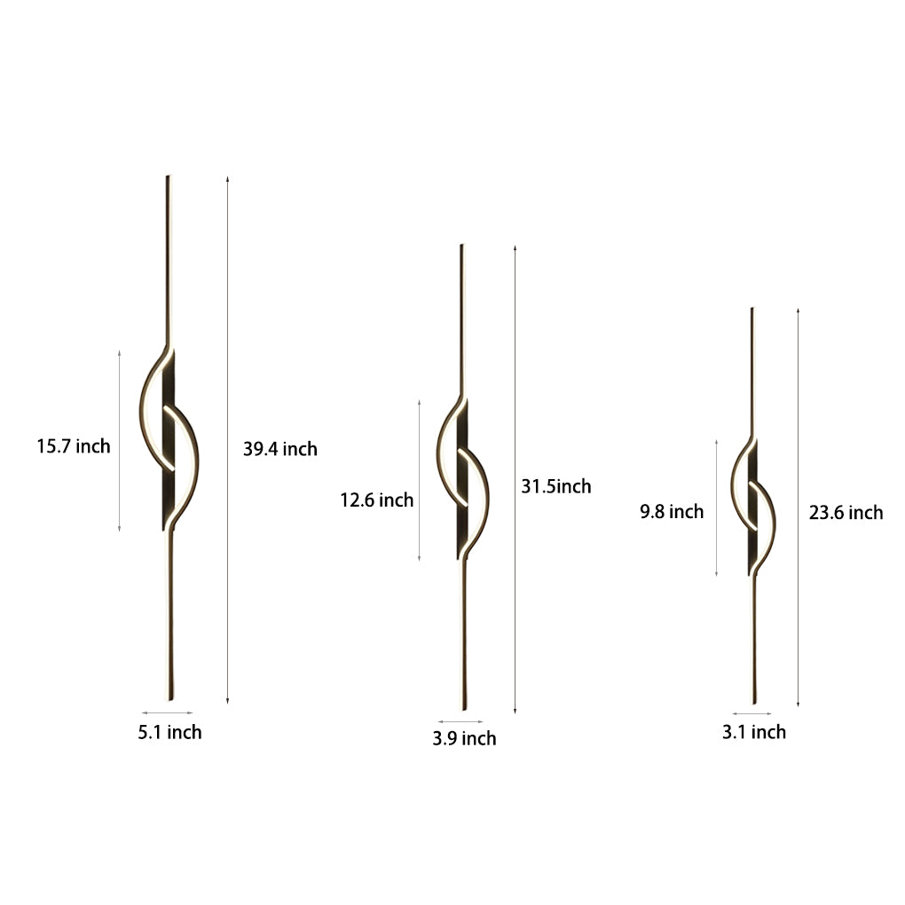 Interlink Curve LED Wall Light – Modern Dimmable Indoor Bedroom and Hallway Fixture