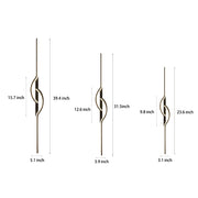 Interlink Curve LED Wall Light – Modern Dimmable Indoor Bedroom and Hallway Fixture