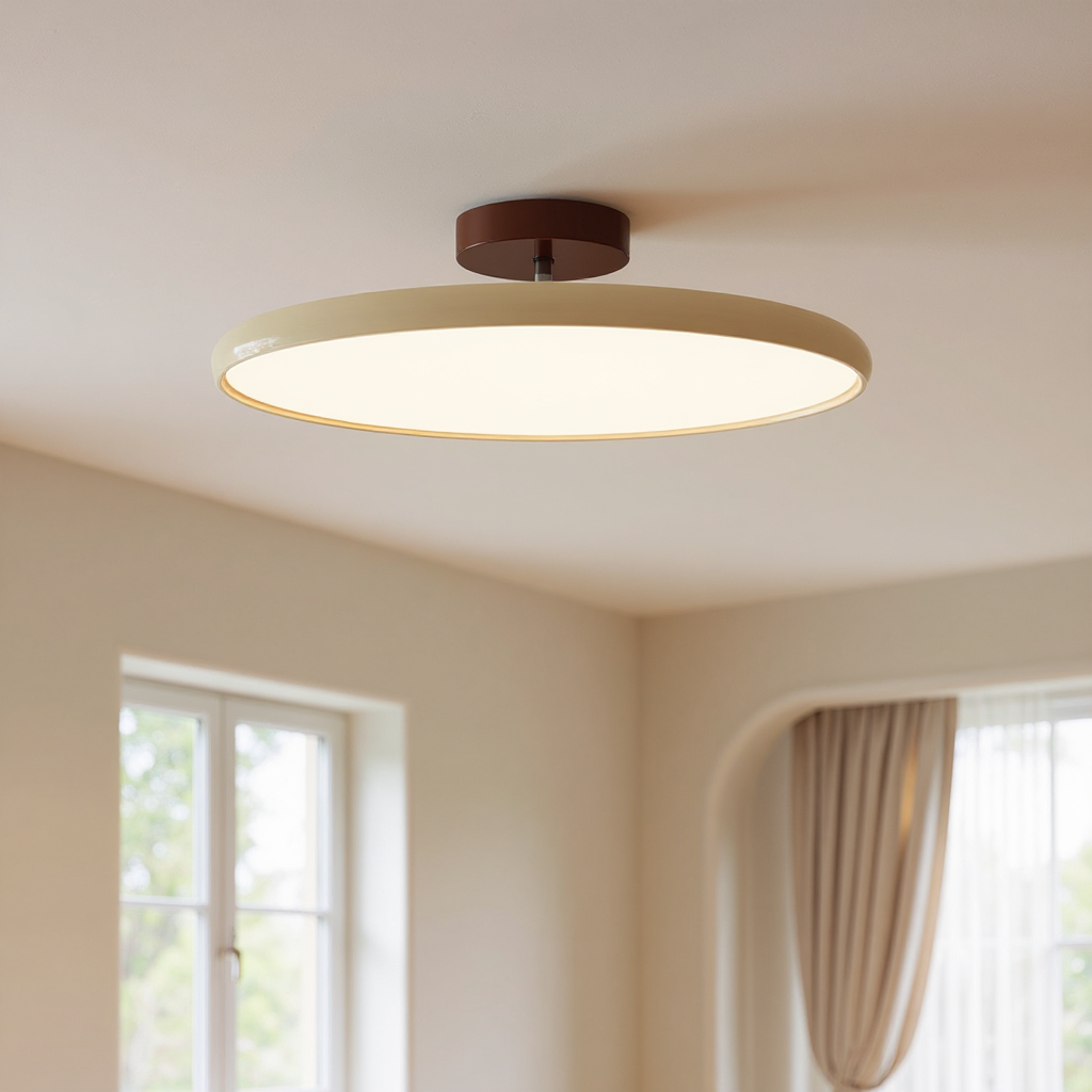 Drame Glow Ceiling Light – Adjustable LED Semi-Flush Ceiling Lighting Fixture