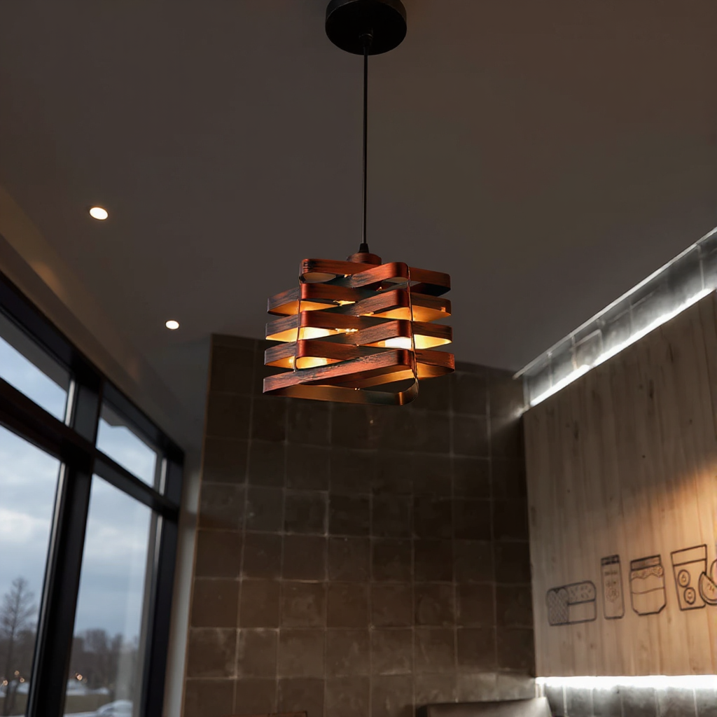 Spiral Allure Pendant Light – Modern Geometric Kitchen Island Dining Room Hanging Fixture
