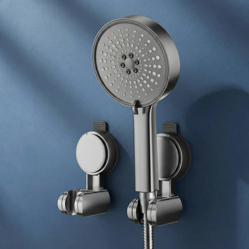 Kolvex Swivel Shower Head Holder – Adjustable Wall Mount 360 Rotation Suction Cup Bathroom Fixture
