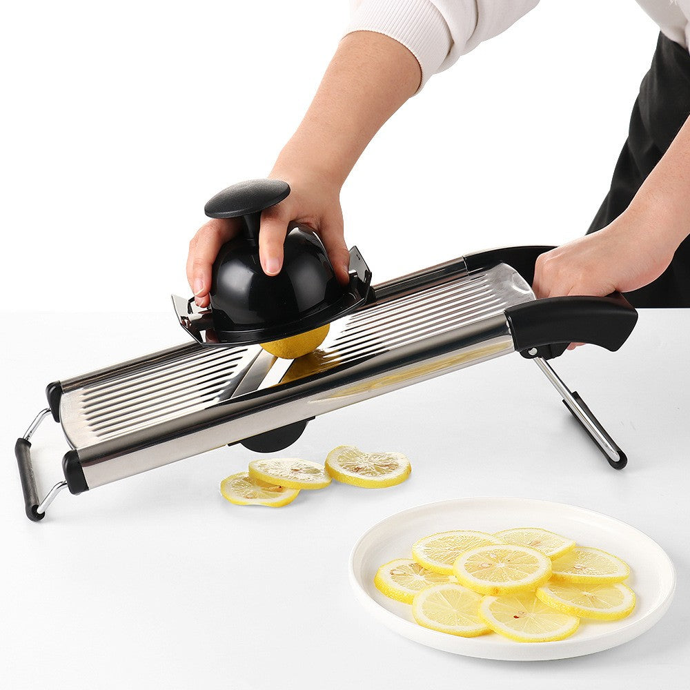 Velco Mandoline Slicer – Adjustable Stainless Steel Vegetable Cutter Safety Hand Guard Kitchen Tool
