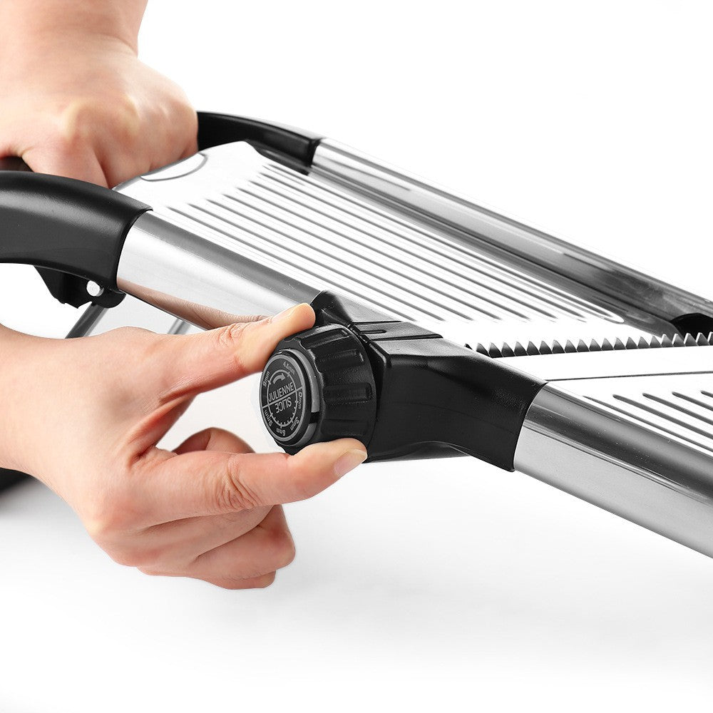 Velco Mandoline Slicer – Adjustable Stainless Steel Vegetable Cutter Safety Hand Guard Kitchen Tool