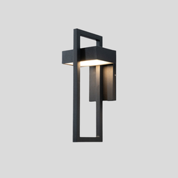 Geometric Outdoor Wall Light – Modern Aluminium LED Sconce