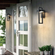 Geometric Outdoor Wall Light – Modern Aluminium LED Sconce