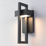Geometric Outdoor Wall Light – Modern Aluminium LED Sconce