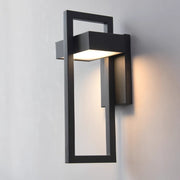 Geometric Outdoor Wall Light – Modern Aluminium LED Sconce