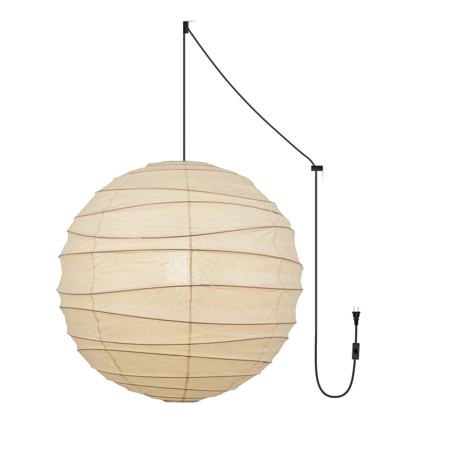 Orbiso Paper Floor Lamp – Japanese Paper Lantern Standing Light Living Room Bedroom Decorative Lighting