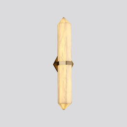 Ivory Obelisk Wall Sconce – Marble Finish LED Wall Light for Hallways and Living Rooms