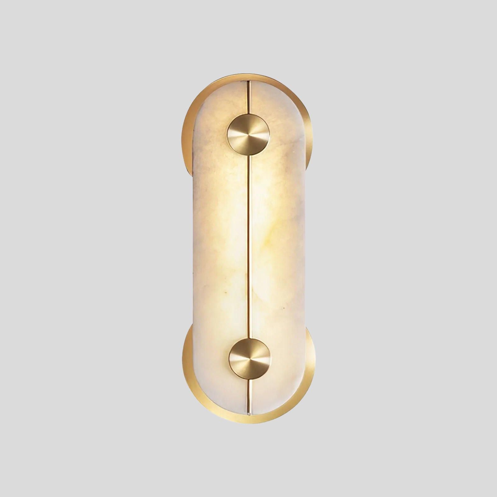 Huron Alabaster Oval Wall Lamp – LED Ambient Wall Lighting Fixture Living Rooms Hallways