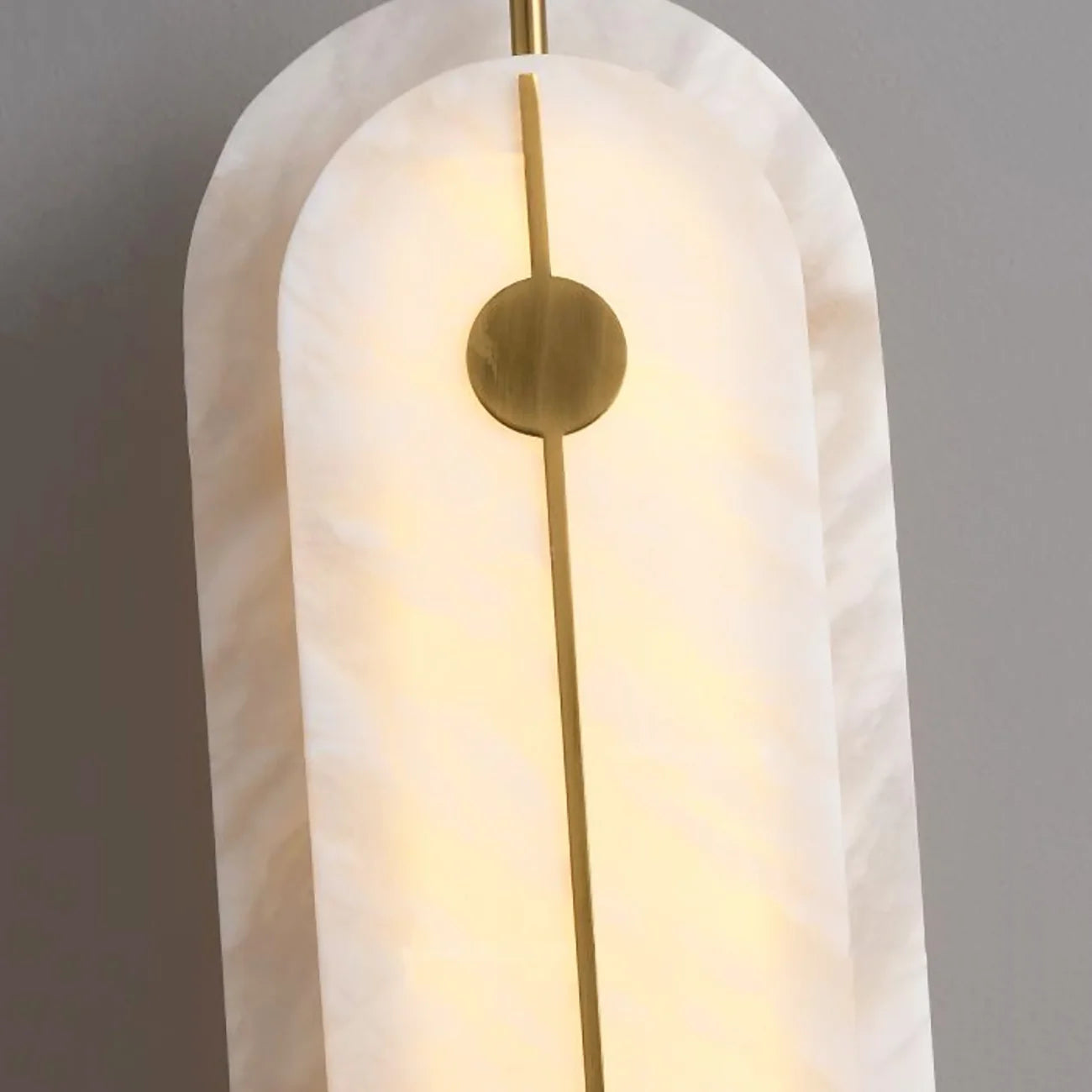 Veil Alabaster Wall Sconce – LED Oval Architectural Corridor Lighting Fixture Hallways
