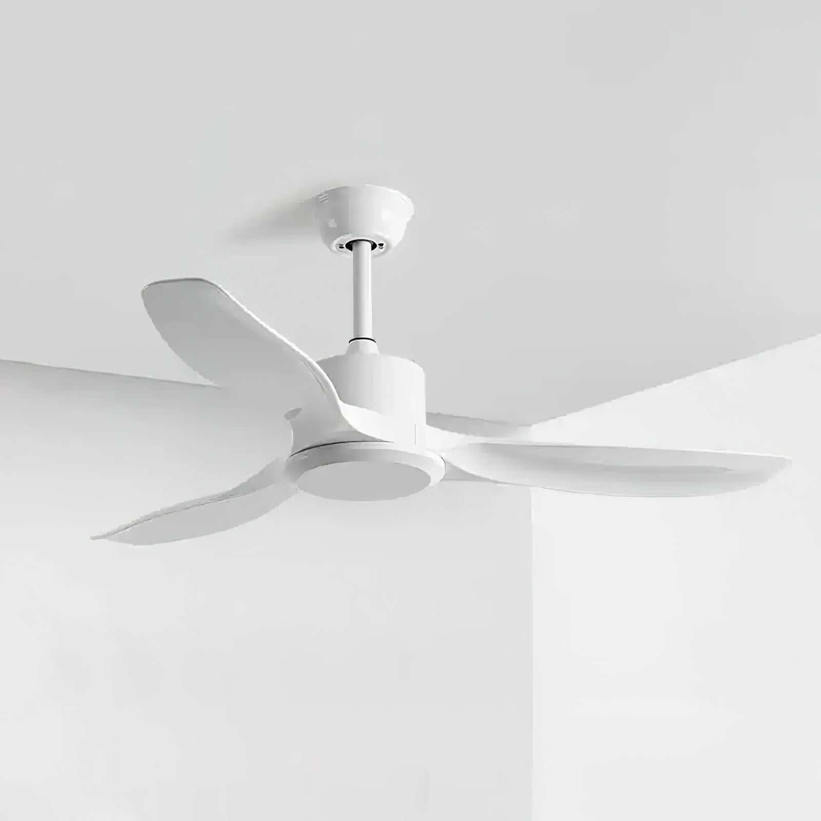 Averon Ceiling Fan Light – Modern Wood Blade LED Nordic Minimalist Bedroom Living Room Cooling Lighting Fixture