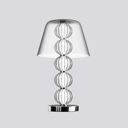Cinder Dome Table Lamp – LED Integrated Warm White Glass Accent Light