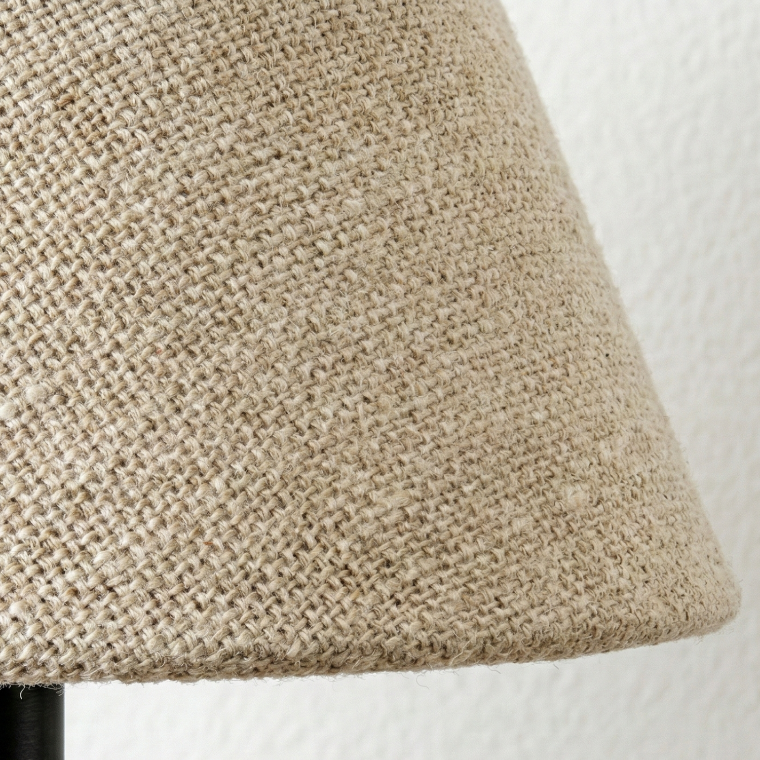 Tesslen Swing Arm Wall Sconce – Black Metal Adjustable Wall Lamp Beige Fabric Shade Living Room Bedroom