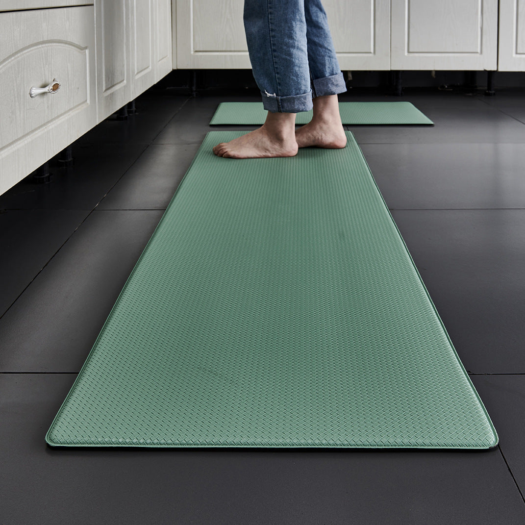 Corduroy Comfort Kitchen Mat – Anti Fatigue Memory Foam Non Slip Floor Runner Standing Cushion Gray