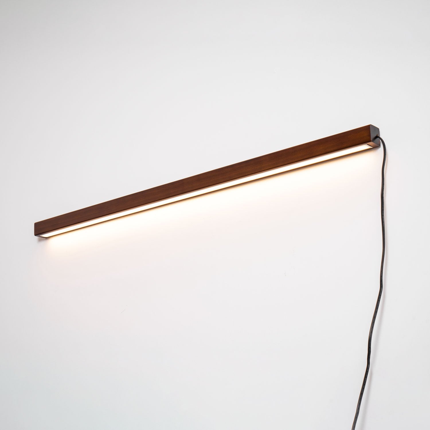 Lumen Oak Linear Wall Lamp - Wooden LED Hard Wired Wall Light Bar