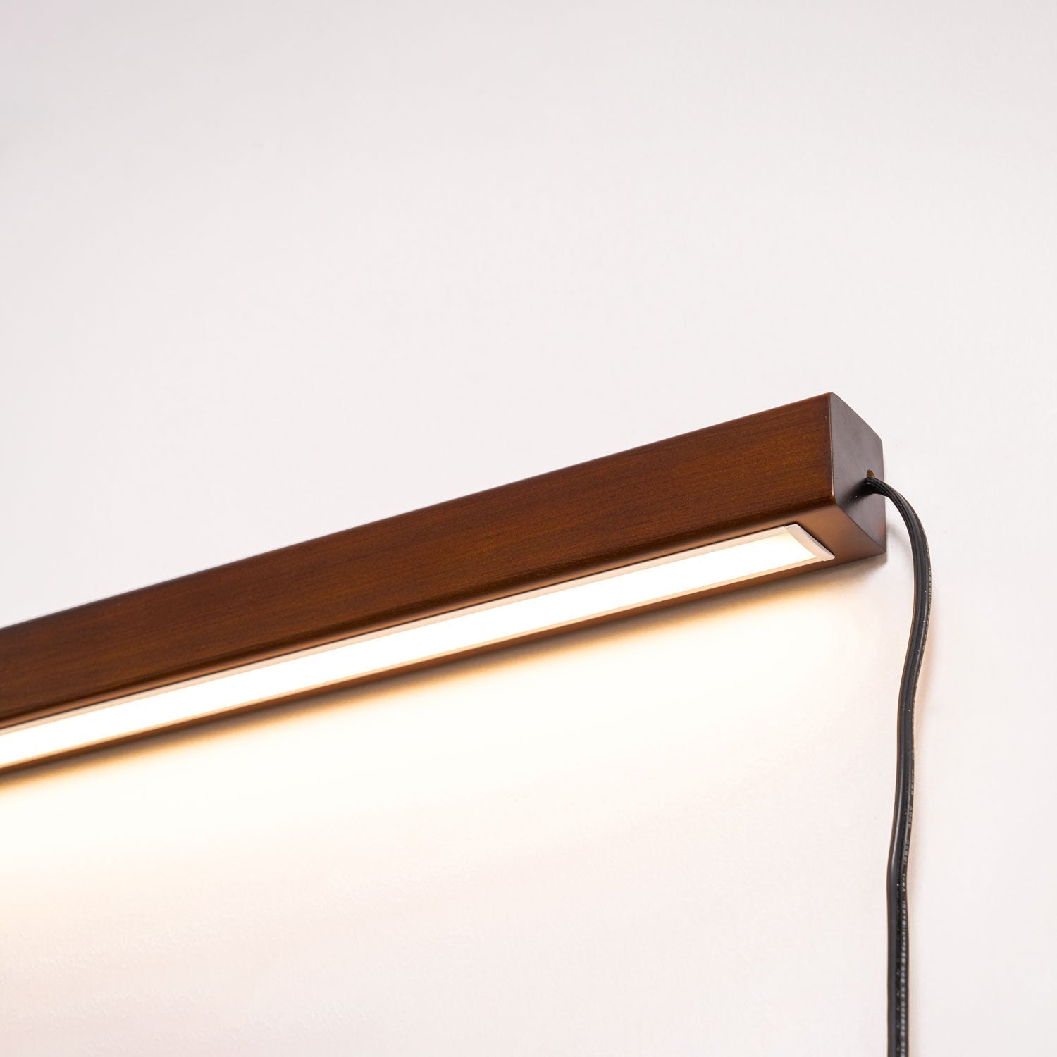 Lumen Oak Linear Wall Lamp - Wooden LED Hard Wired Wall Light Bar