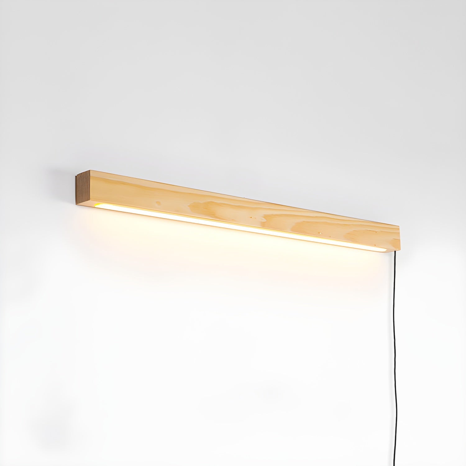Lumen Oak Linear Wall Lamp - Wooden LED Hard Wired Wall Light Bar