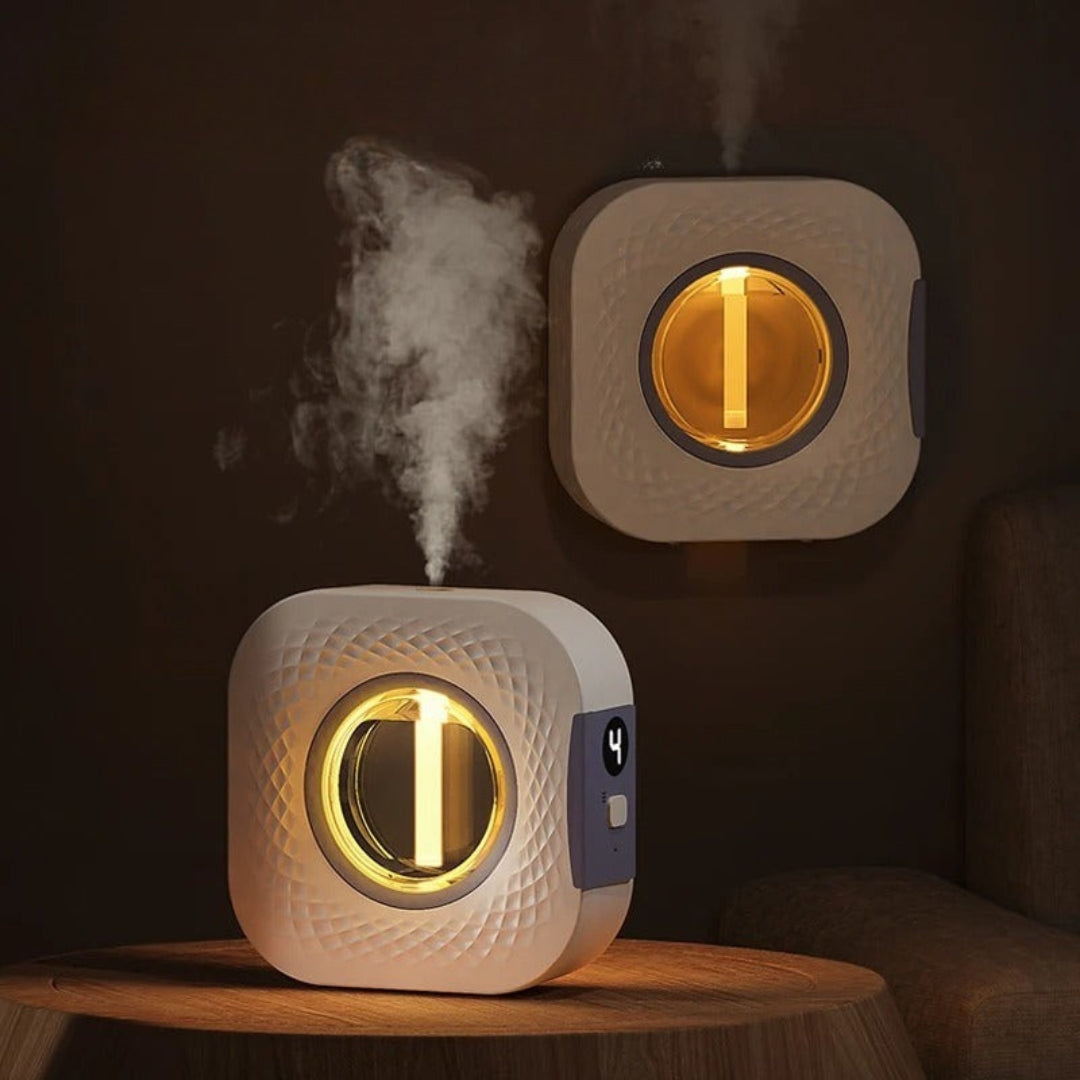 Vaporis Wall Diffuser – Aromatherapy Humidifier LED Night Light USB Air Purifier Bedroom Living Room