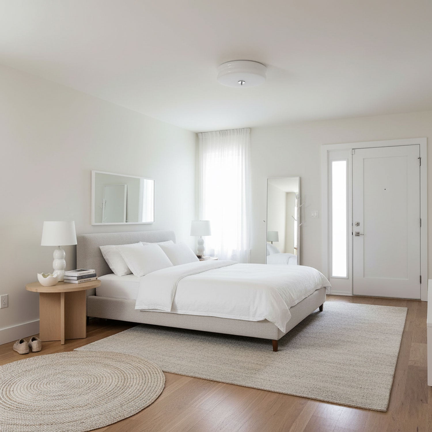 Heron Vintage Dome Ceiling Light – Art Deco Glass Flush Mount Lighting Fixture