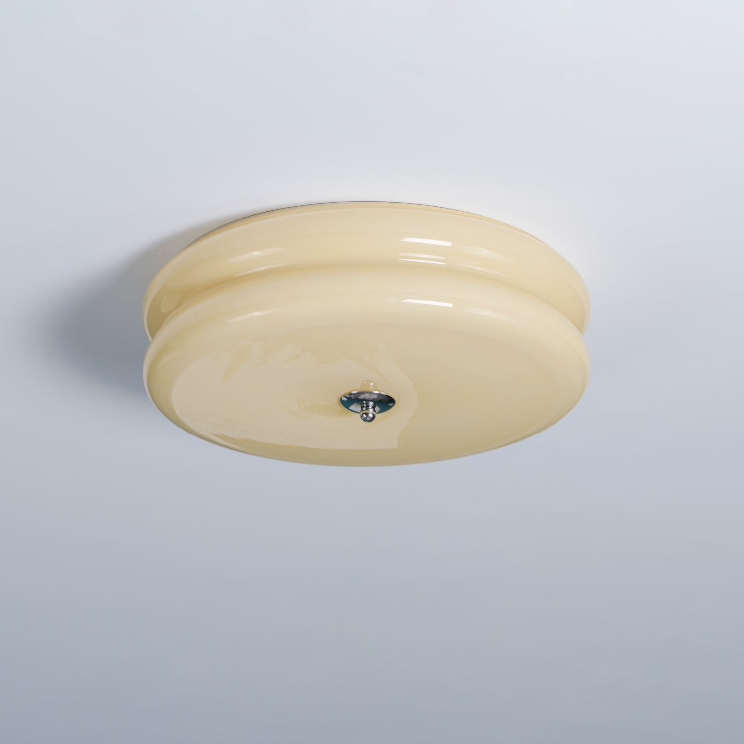 Heron Vintage Dome Ceiling Light – Art Deco Glass Flush Mount Lighting Fixture