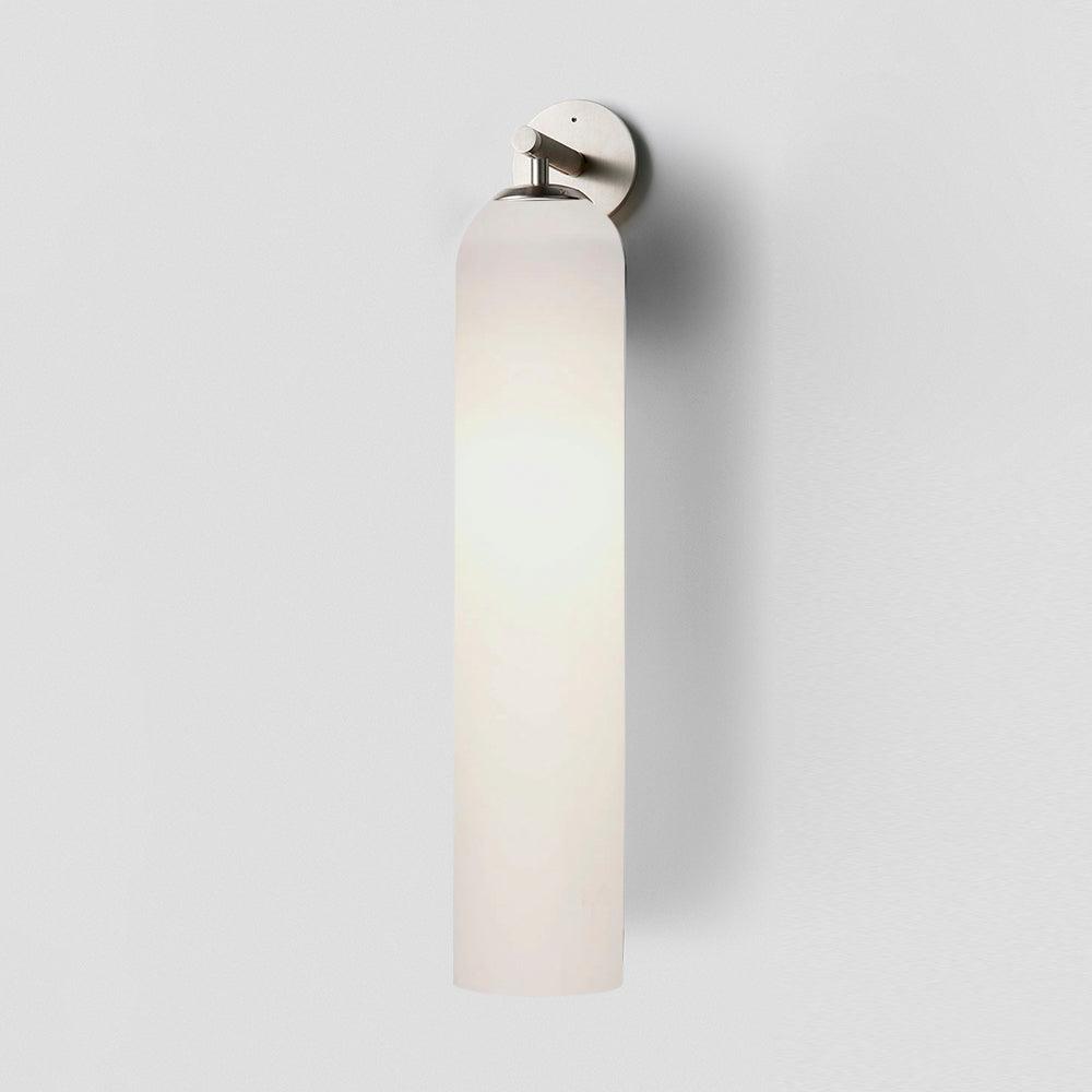 Avelin Cylinder Wall Sconce – Modern LED Frosted Glass Bathroom Vanity Vertical Lighting Fixture