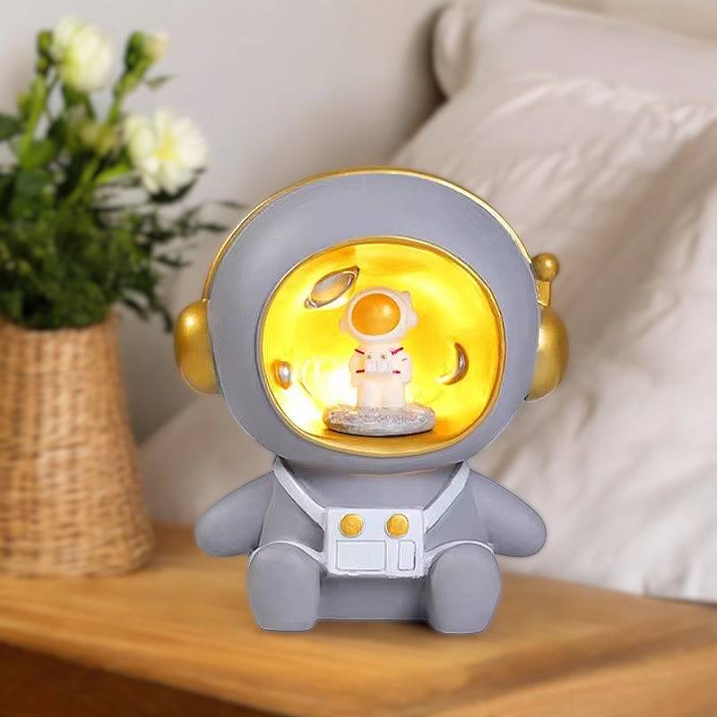 Cosmix Astronaut Night Light – Kids Piggy Bank LED Table Lamp Bedroom Decorative Lighting