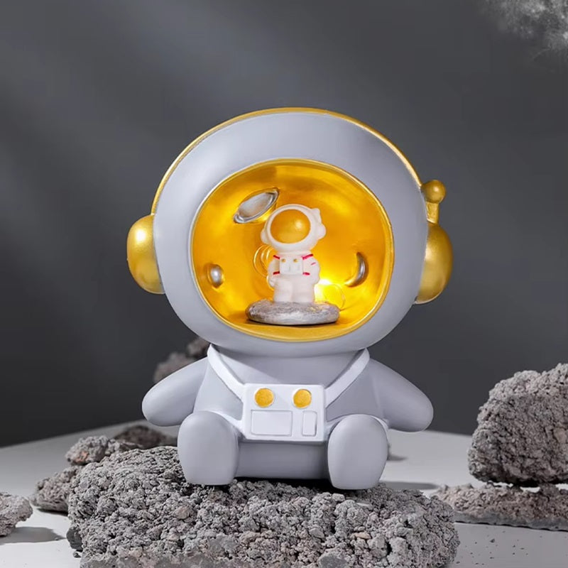 Cosmix Astronaut Night Light – Kids Piggy Bank LED Table Lamp Bedroom Decorative Lighting
