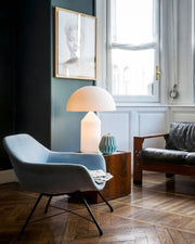 Nordic Frost Dome LED Table Lamp – Minimalist Ambient Light