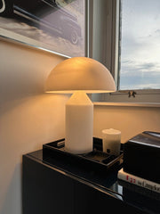 Nordic Frost Dome LED Table Lamp – Minimalist Ambient Light