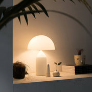 Nordic Frost Dome LED Table Lamp – Minimalist Ambient Light