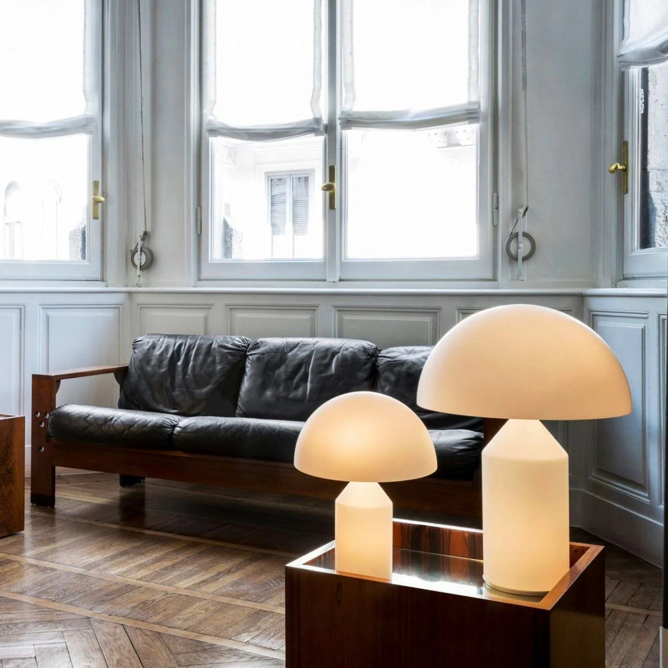 Nordic Frost Dome LED Table Lamp – Minimalist Ambient Light