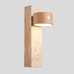 Strata Beam Stone Wall Lamp – Adjustable Rechargeable Modern Architectural Accent Light