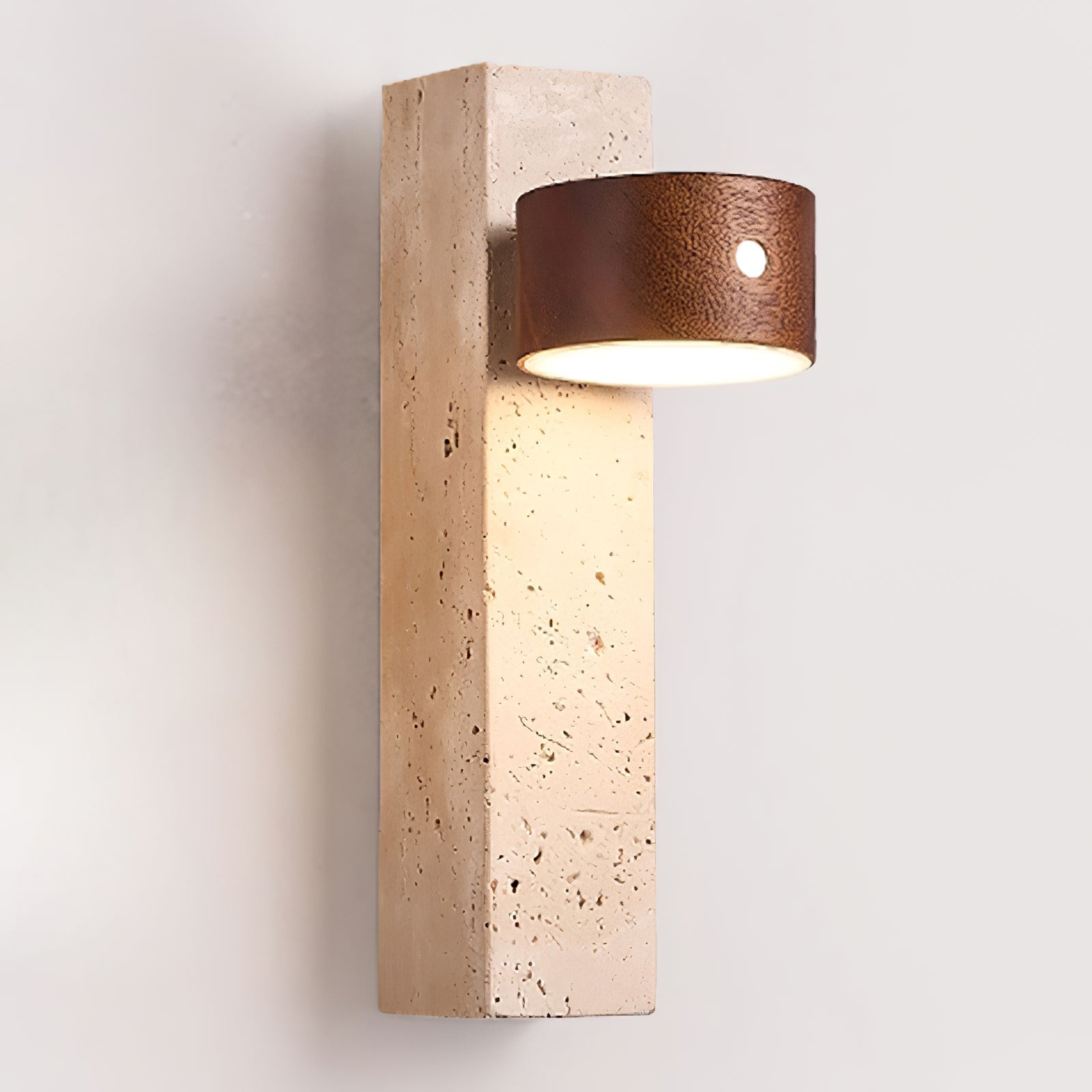 Strata Beam Stone Wall Lamp – Adjustable Rechargeable Modern Architectural Accent Light