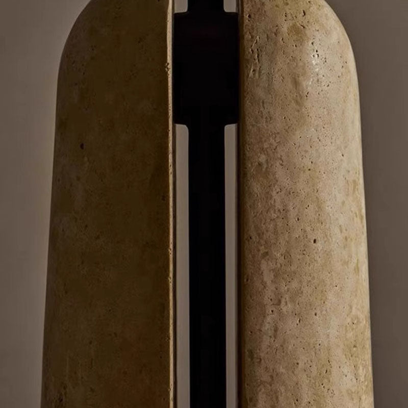 Stone Base Dome Table Lamp – Modern Ambient Bedside Light