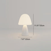 Glossy Ceramic Dome Table Lamp – Soft Warm Glow for Bedroom or Living Room