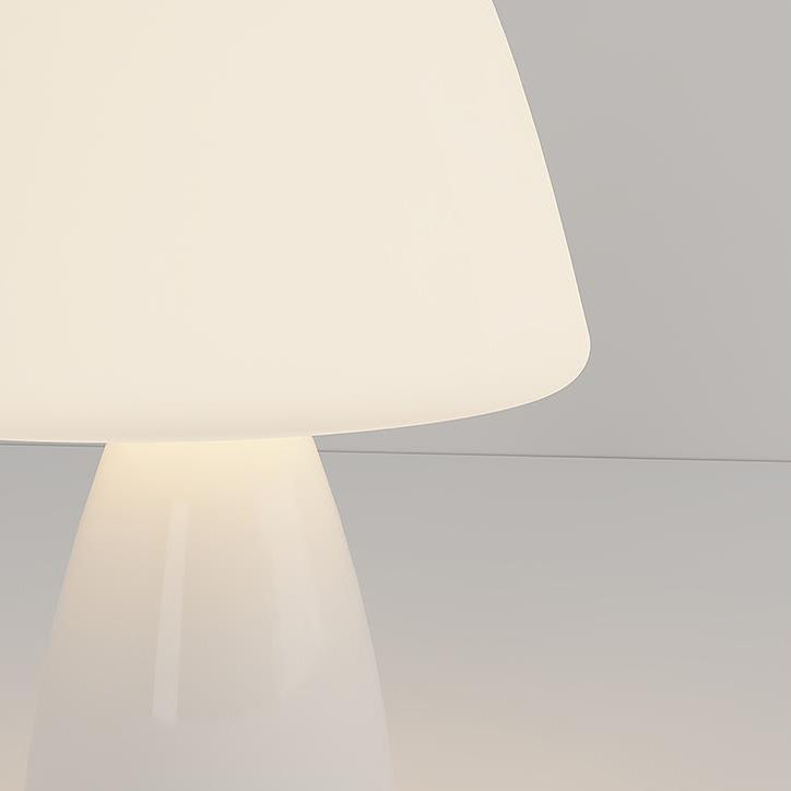 Glossy Ceramic Dome Table Lamp – Soft Warm Glow for Bedroom or Living Room