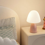 Glossy Ceramic Dome Table Lamp – Soft Warm Glow for Bedroom or Living Room