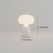 Glossy Ceramic Dome Table Lamp – Soft Warm Glow for Bedroom or Living Room