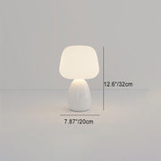 Glossy Ceramic Dome Table Lamp – Soft Warm Glow for Bedroom or Living Room