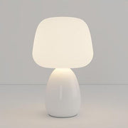 Glossy Ceramic Dome Table Lamp – Soft Warm Glow for Bedroom or Living Room