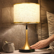 Modern Gold Trumpet Table Lamp – Elegant Bedside Accent Light