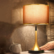 Modern Gold Trumpet Table Lamp – Elegant Bedside Accent Light