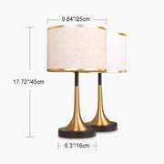 Modern Gold Trumpet Table Lamp – Elegant Bedside Accent Light