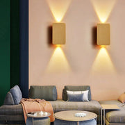 Rectangular LED Wall Sconce Light – Modern Up and Down Wall Fixture