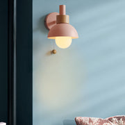 Nordic Wood Accent Wall Light – Scandinavian Minimalist LED Sconce