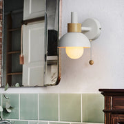 Nordic Wood Accent Wall Light – Scandinavian Minimalist LED Sconce